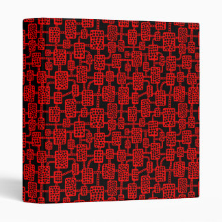Abstract 041113 (1in) - Red on Black Binder