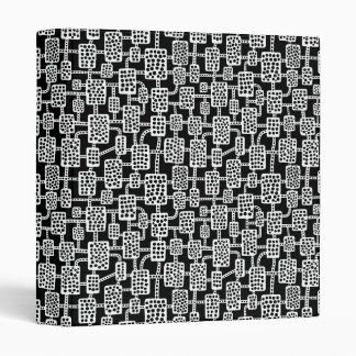 Abstract 041113 (1in) - White on Black Binder