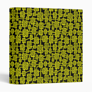 Abstract 041113 (1in) - Yellow on Black Binder