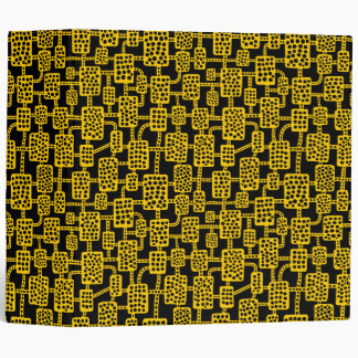Abstract 041113 (2in) - Amber on Black Binder