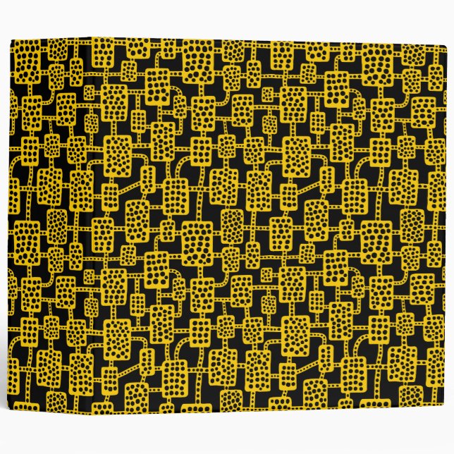 Abstract 041113 (2in) - Amber on Black Binder (Front/Spine)