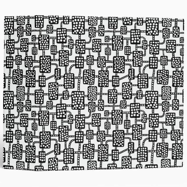 Abstract 041113 (2in) - Black on White Binder (Front/Spine)