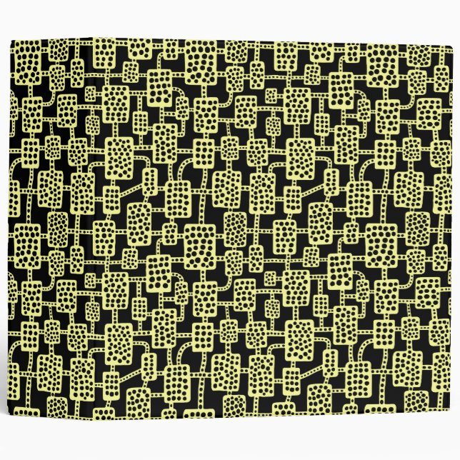 Abstract 041113 (2in) - Chalk Yellow on Black Binder (Front/Spine)