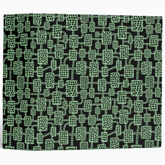 Abstract 041113 (2in) - Faded Green on Black Binder