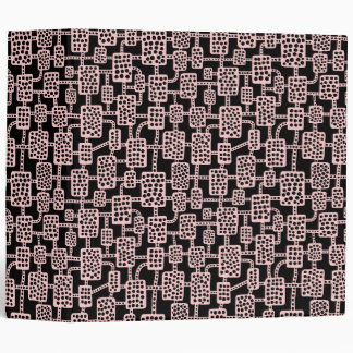 Abstract 041113 (2in) - Faded Pink on Black Binder