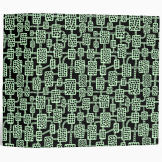 Abstract 041113 (2in) - Ghost Green on Black Binder