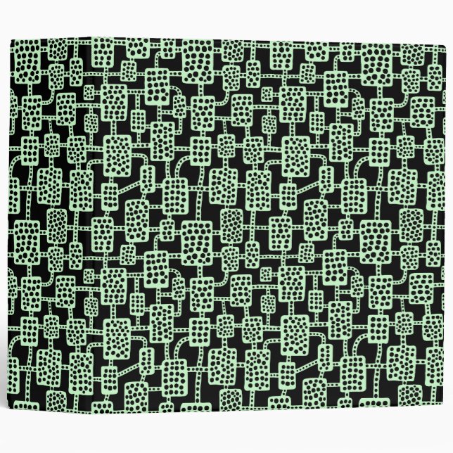 Abstract 041113 (2in) - Ghost Green on Black Binder (Front/Spine)