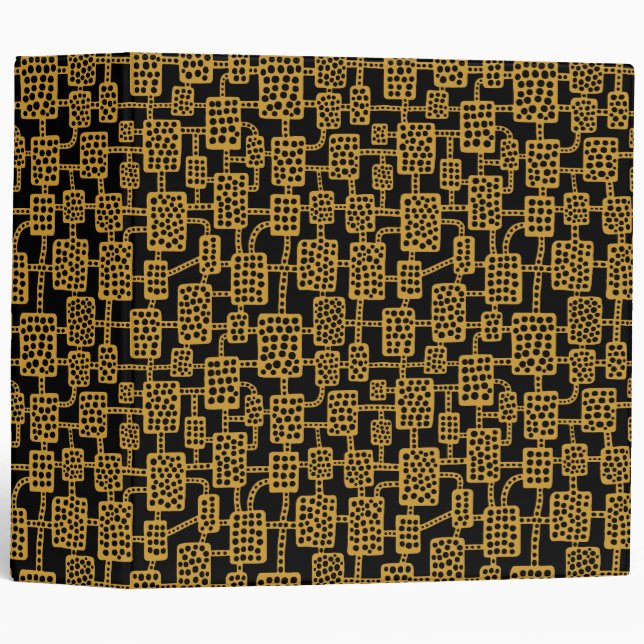 Abstract 041113 (2in) - Gold Brown on Black Binder (Front/Spine)