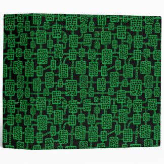 Abstract 041113 (2in) - Grass Green on Black Binder