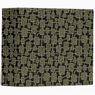 Abstract 041113 (2in) - Khaki on Black Binder