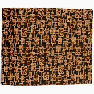 Abstract 041113 (2in) - Light Orange on Black Binder