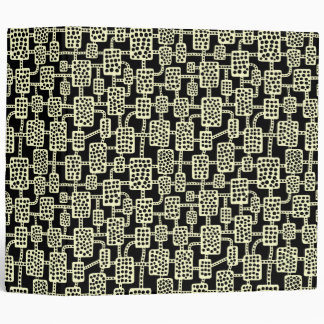 Abstract 041113 (2in) - Pale Yellow on Black Binder