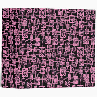 Abstract 041113 (2in) - Pink on Black Binder