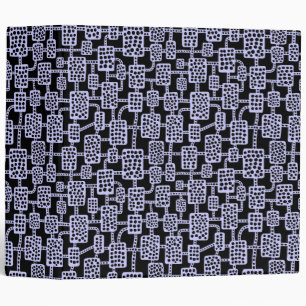 Abstract 041113 (2in) - Powder Blue on Black Binder