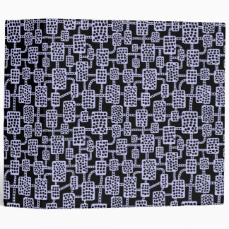 Abstract 041113 (2in) - Powder Blue on Black Binder