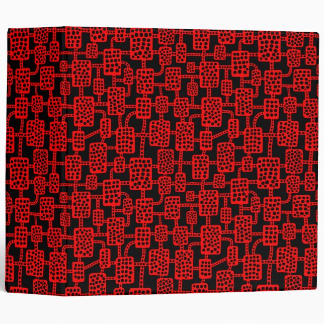 Abstract 041113 (2in) - Red on Black Binder (Front/Spine)