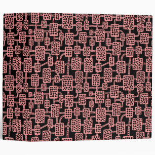 Abstract 041113 (2in) - Soft Pink on Black Binder