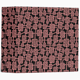 Abstract 041113 (2in) - Soft Pink on Black Binder