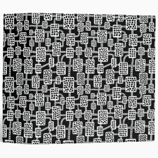 Abstract 041113 (2in) - White on Black Binder