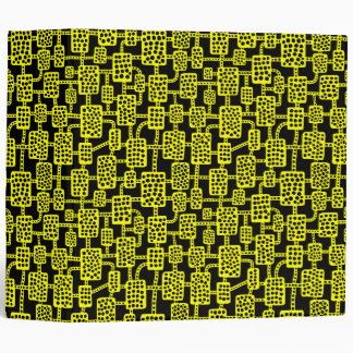 Abstract 041113 (2in) - Yellow on Black Binder