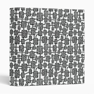 Abstract 041113 - Black on White Binder