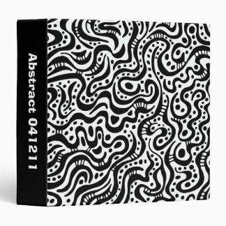 Abstract 041211 - Black and White (1.5in) Binder