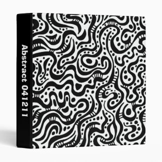 Abstract 041211 - Black and White (1in) Binder