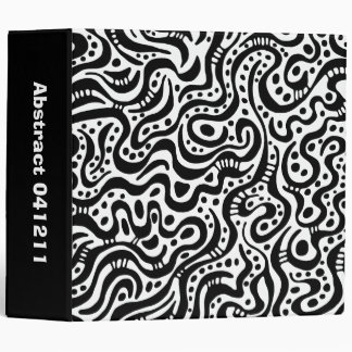 Abstract 041211 - Black and White (2in) Binder
