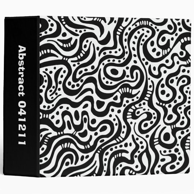 Abstract 041211 - Black and White (2in) Binder (Front/Spine)