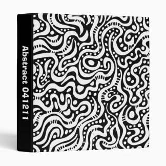 Abstract 041211 - White on Black (1in) Binder