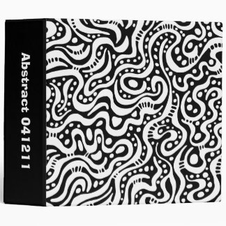 Abstract 041211 - White on Black (2in) Binder