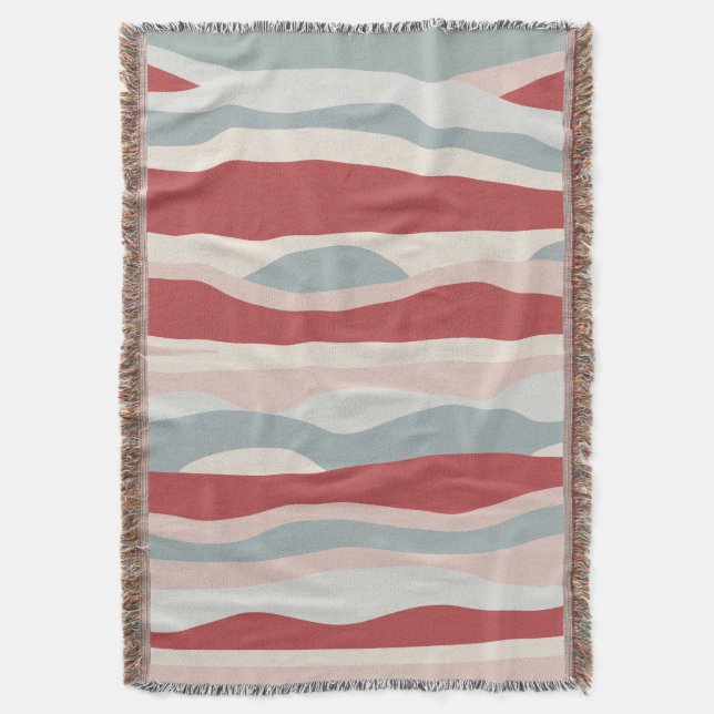 Abstract 050723 throw blanket (Front Vertical)