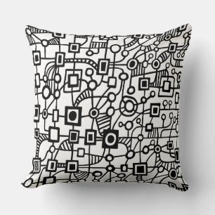 Abstract 070517 throw pillow