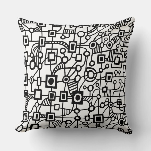 Abstract 070517 throw pillow (Front)