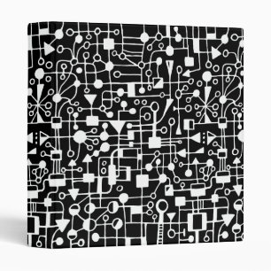 Abstract 090112 (1in) - White in Black Binder
