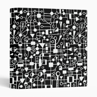 Abstract 090112 (1in) - White in Black Binder