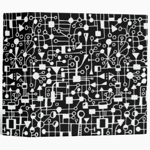 Abstract 090112 (2in) - White in Black Binder