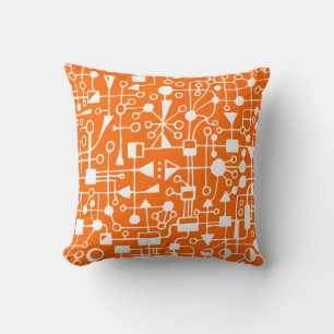 Abstract 090112 v11 throw pillow