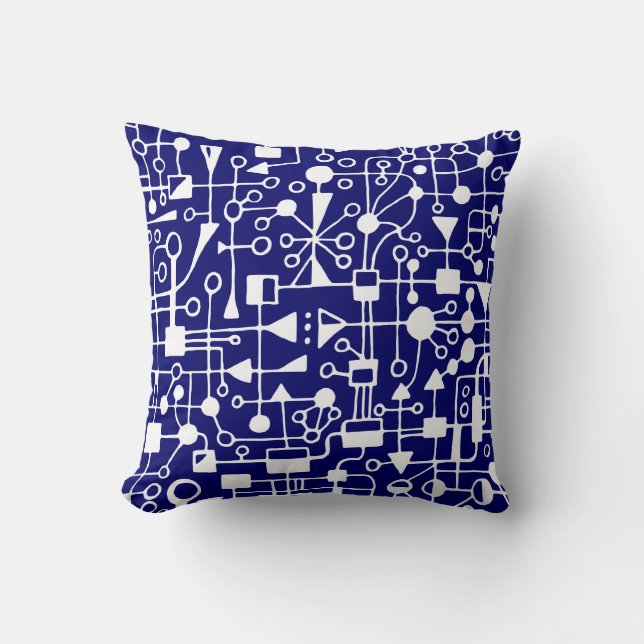 Abstract 090112 v12 throw pillow (Front)