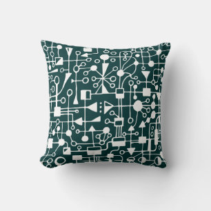 Abstract 090112 v13 throw pillow