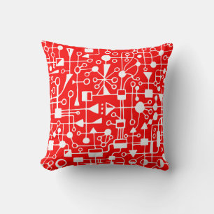 Abstract 090112 v9 throw pillow