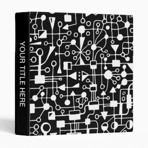 Abstract 090112 - White in Black Binder