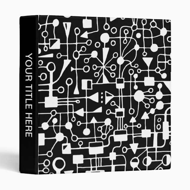 Abstract 090112 - White in Black Binder (Front/Spine)