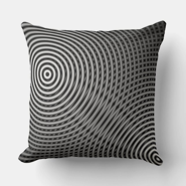 Abstract 090716(02) throw pillow (Front)