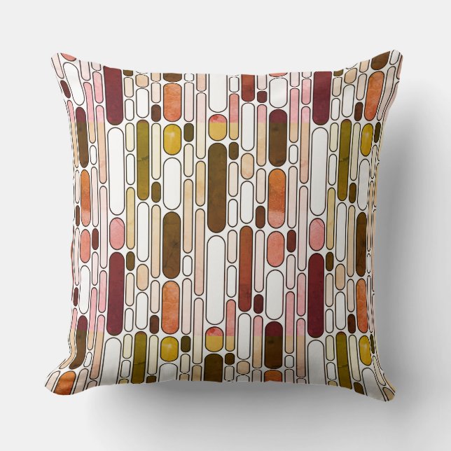 Abstract 100624 - (1974) throw pillow (Front)