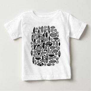 Abstract 100813 - Black Baby T-Shirt
