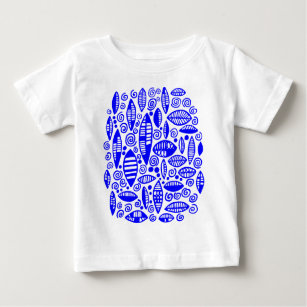 Abstract 100813 - Blue Baby T-Shirt