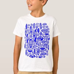 Abstract 100813 - Blue T-Shirt