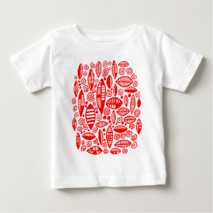 Abstract 100813 - Red Baby T-Shirt