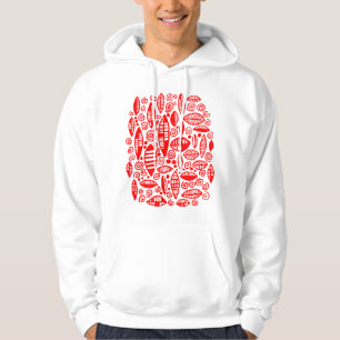 Abstract 100813 - Red Hoodie